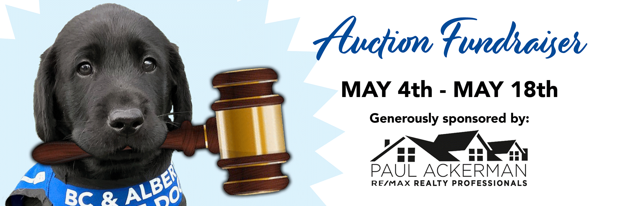 Online Silent Auction Fundraiser Runs May 4th to May 18th