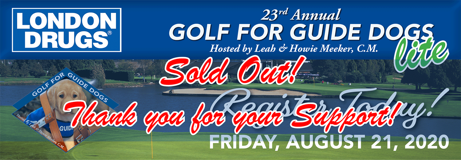 Sold Out! 23rd Annual Golf for Guide Dogs “lite” is August 21st, 2020